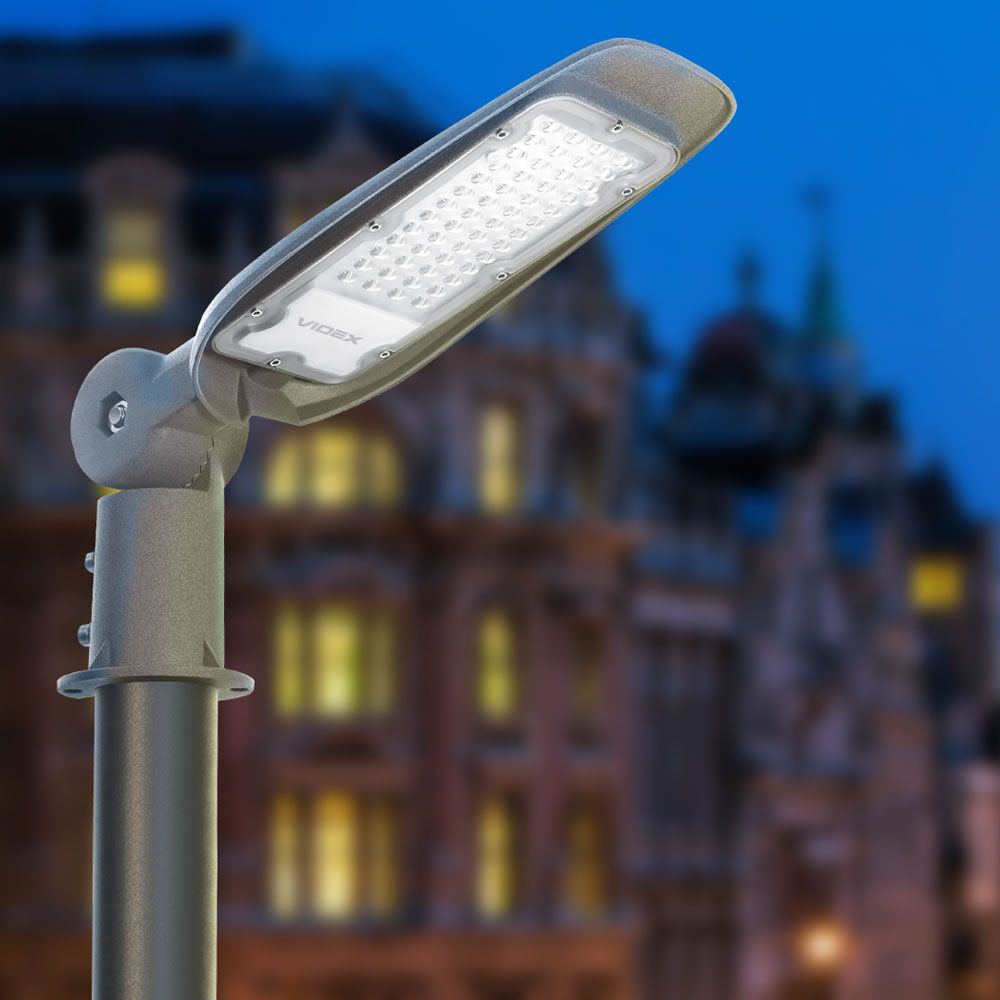 Lampa Uliczna zewnętrzna Videx LED 30W elewacja regulowana IP65 AC 220-240V