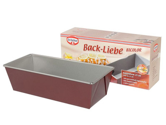 Forma do chleba 30 cm nieprzywierająca bicolor burgundowo-szara Dr. Oetker