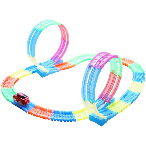 Magic tracks świecący tor samochodowy most Autko 135 el.