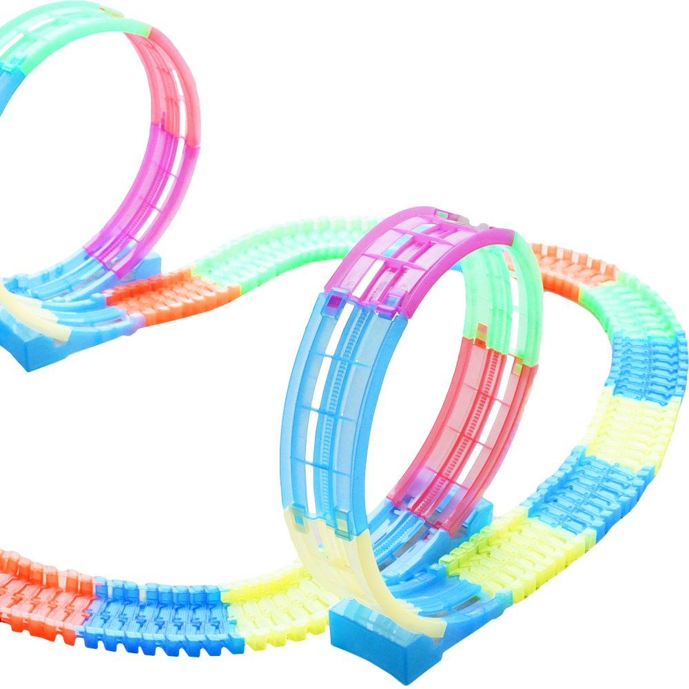 Magic tracks świecący tor samochodowy most Autko 135 el.