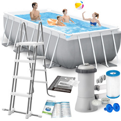 Basen ogrodowy stelażowy Prism Frame Rectangular 400 x 200 x 122 cm INTEX 26790