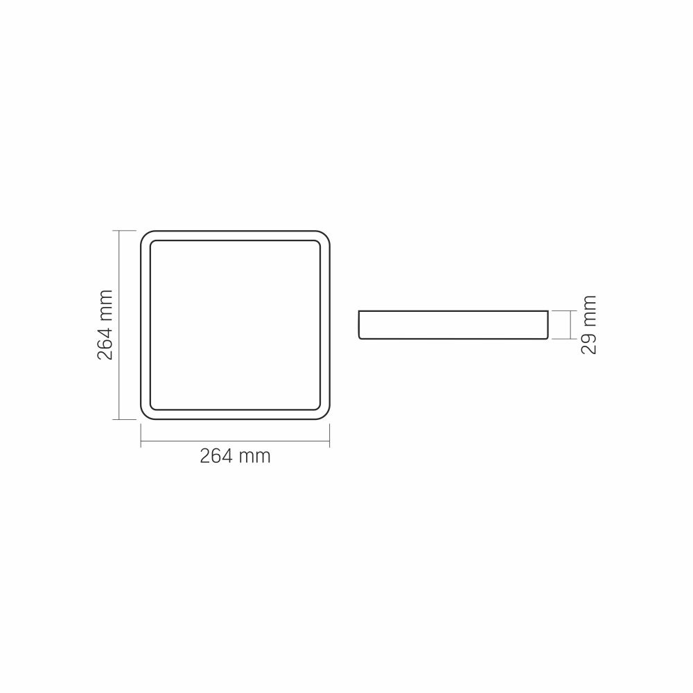 Oprawa oświetleniowa LED typu downlight VIDEX-DOWNLIGHT-LED-DLSS-BLACK-24W-NW