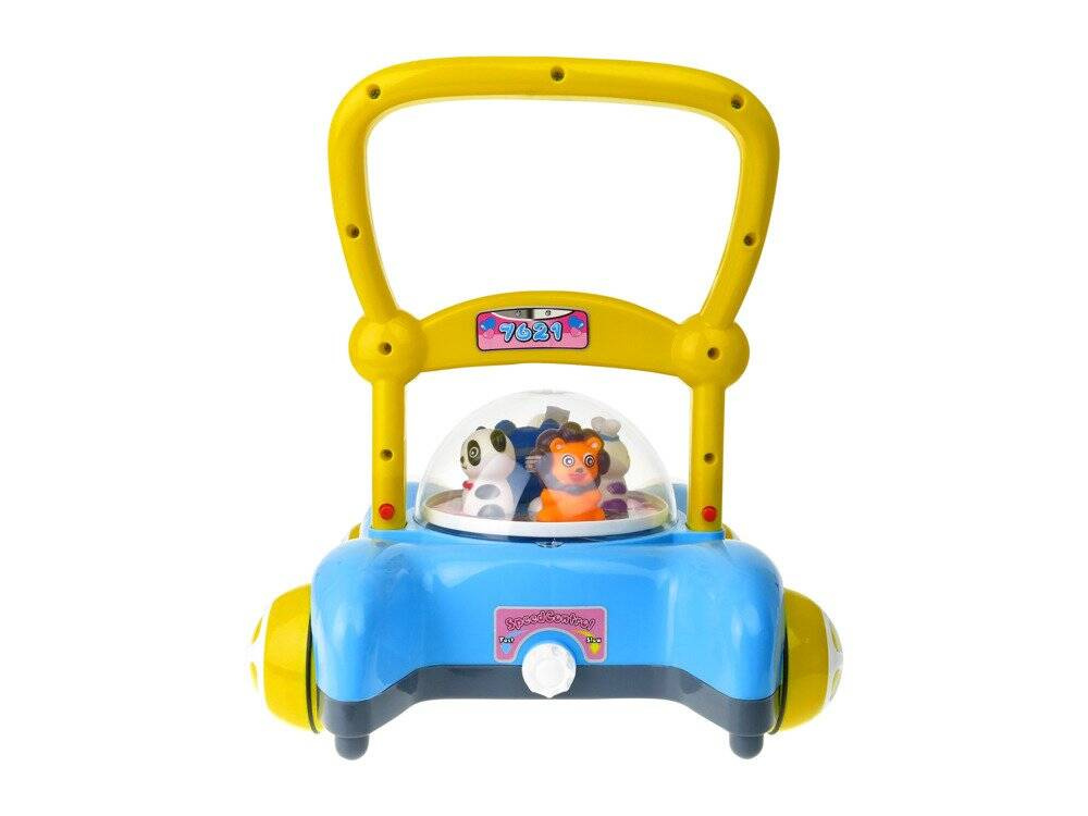 Grający pchacz 2w1 KINDERSAFE Niebieski