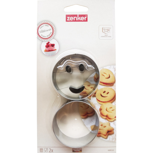 Foremka wykrawacz buźki 2 sztuki -do ciast piernika  Zenker 42892