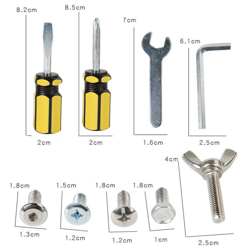 Drewniany bloczek z narzędziami śrubokręty śrubki zabawka edukacyjna montessori