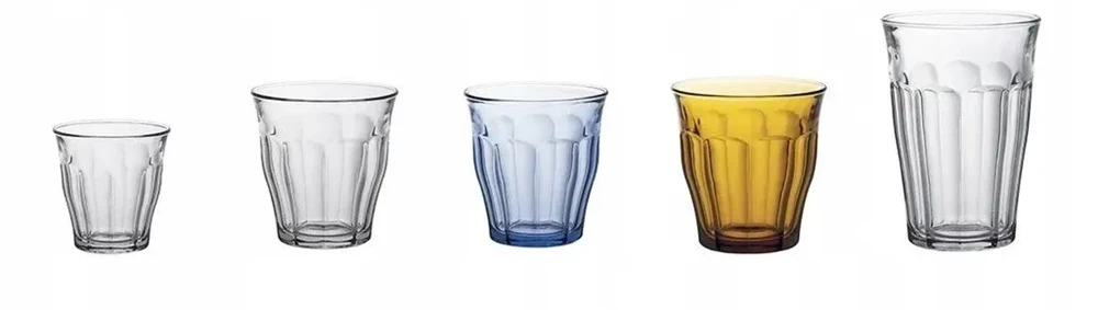 Szklanki do napojów 310 ml niebieskie hartowane 4 szt. Duralex