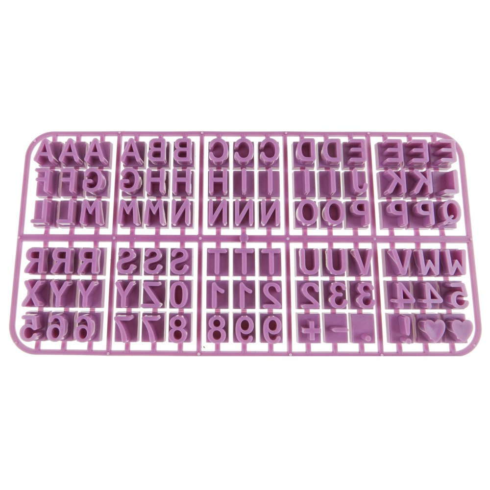 Stempel do ciastek i masy cukrowej z literkami + znaki specjalne ZENKER 44827