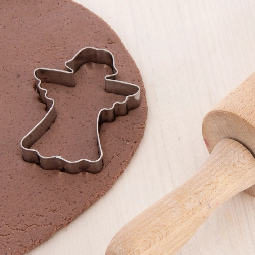 Wykrawacz do ciastek stalowy anioł 8 cm