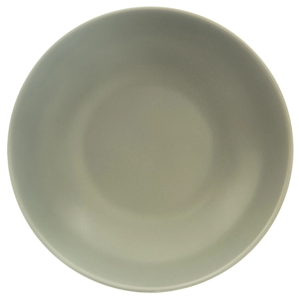 Talerz obiadowy głęboki ceramiczny zielony 20,5 cm