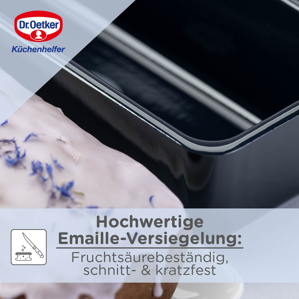 Forma do pieczenia babki ciast blacha emaliowana 30x13 cm Dr. Oetker