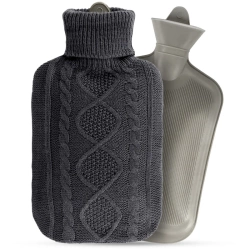 Termofor z pokrowcem szary 2 l