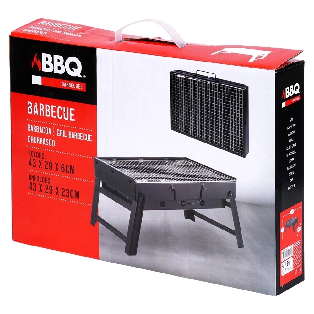 Grill węglowy składany walizka 43x29x22,5 cm