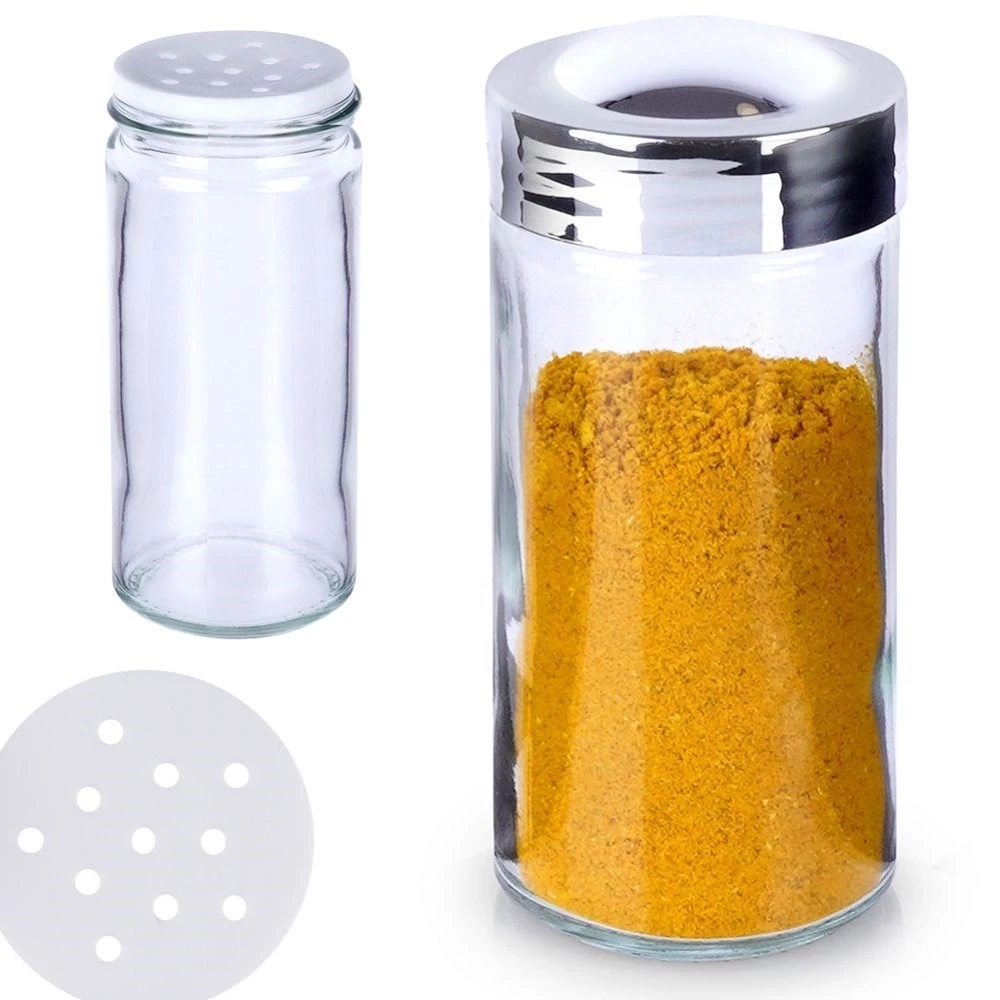 Pojemnik na przyprawy z sitkiem szklany 80 ml
