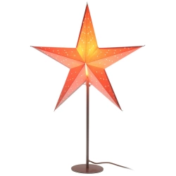 Lampka stołowa gwiazda dekoracyjna papierowa 45x65 cm