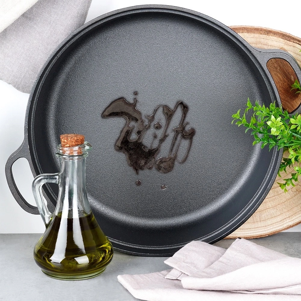 Patelnia żeliwna głęboka CAST LINE 30 cm, 3,5 l