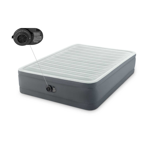 Materac dmuchany z pompką 152x203x46cm INTEX 64906