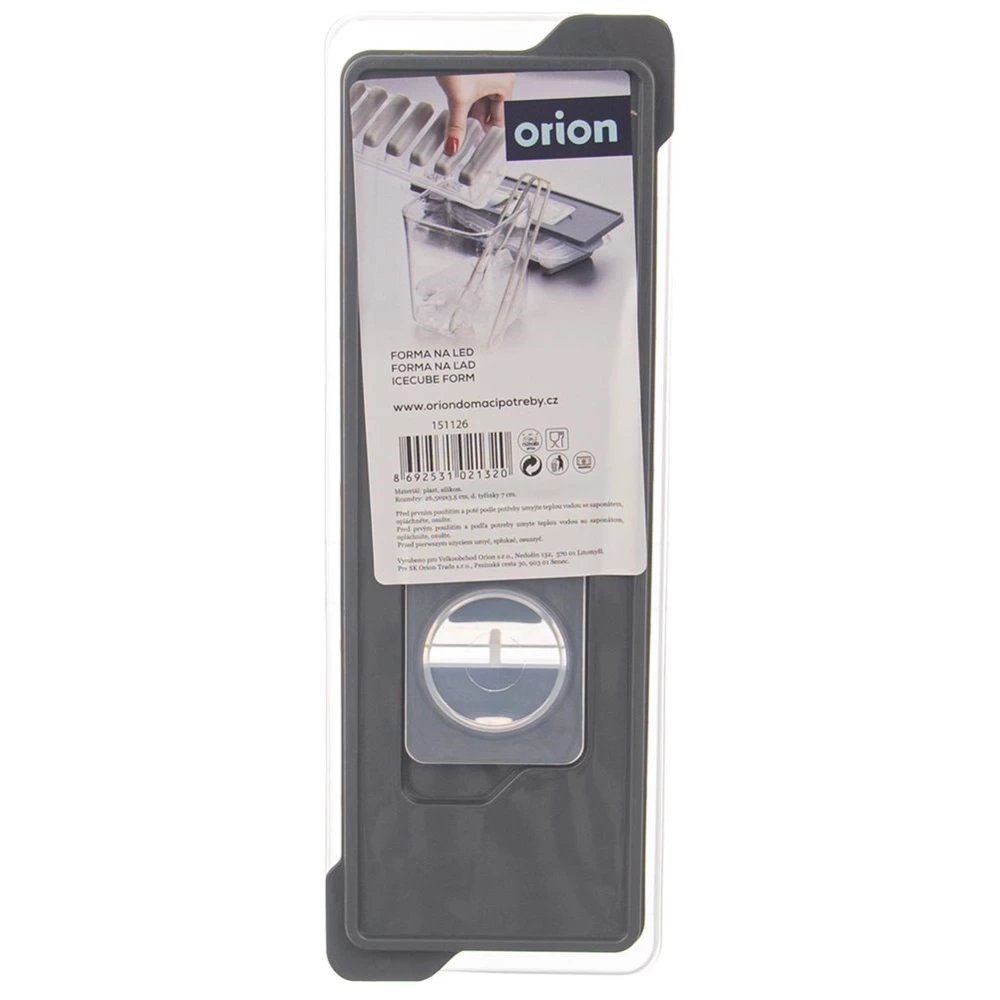Forma do kostek lodu silikonowa z pokrywką 26,5x9,5 cm