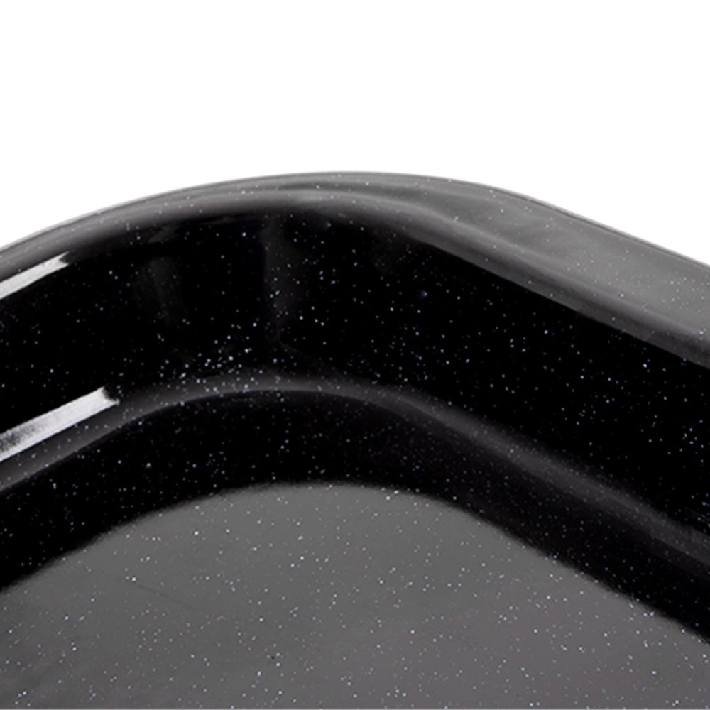 Blacha do pieczenia emaliowana prostokątna 36x28x2,5 cm