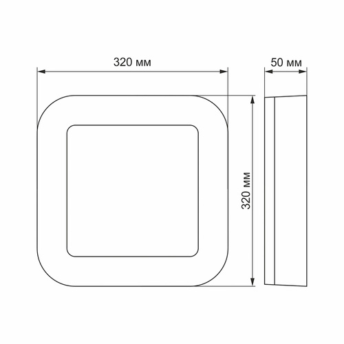 Oprawa lampa natynkowa plafon kinkiet LED Videx 24W 1920 lm IP65 32cm