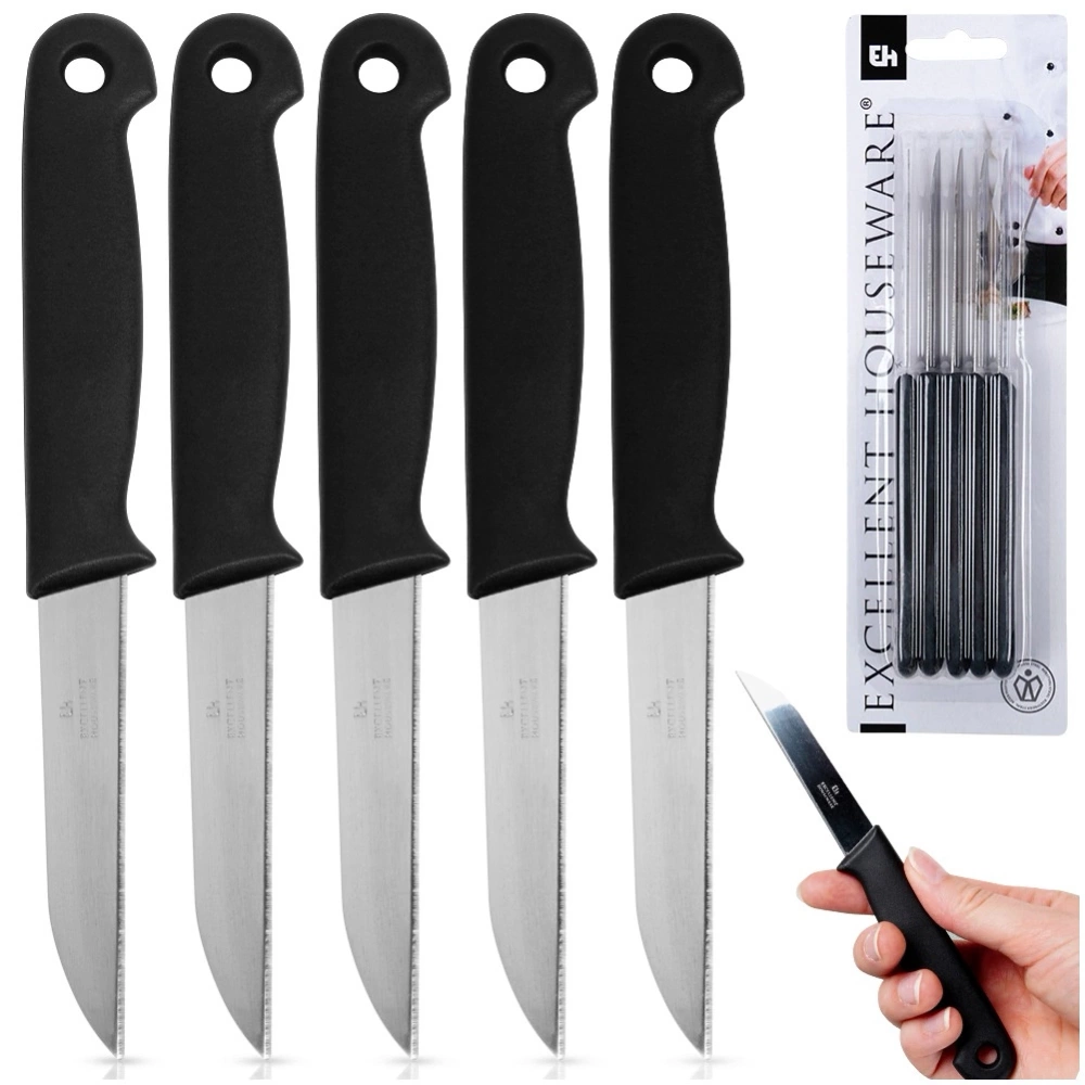 Nóż do obierania stalowy 5 szt.