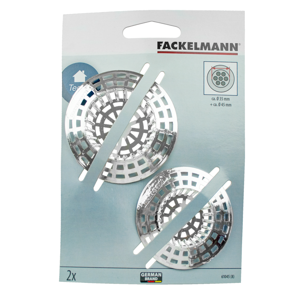 Zestaw 2 sitek do zlewu Ø35mm i Ø45 mm FACKELMANN 61045