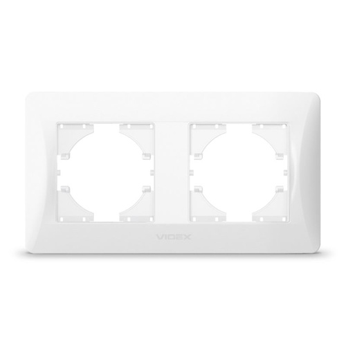 Ramka pozioma 2-krotna biała VIDEX BINERA