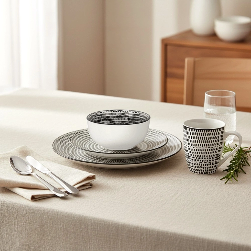 Zestaw serwis obiadowy porcelanowy 16 el.