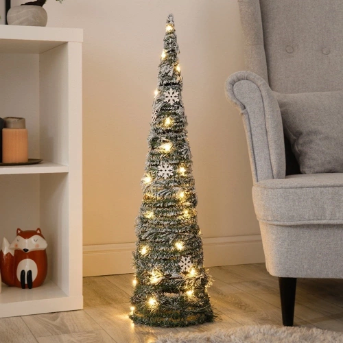 Choinka świecąca stożek zielona 40 LED 80 cm