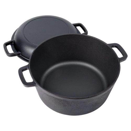 Garnek z pokrywką żeliwny 2w1 CAST LINE 26 cm, 4,5 l / 1,6 l