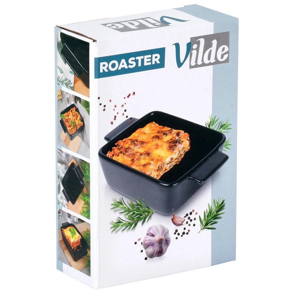 Naczynie żaroodporne ceramiczne czarne 350 ml