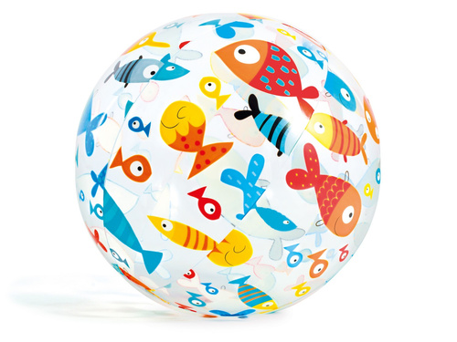 Dmuchana piłka plażowa do basenu nad wodę  51 cm INTEX 59040 Owoce
