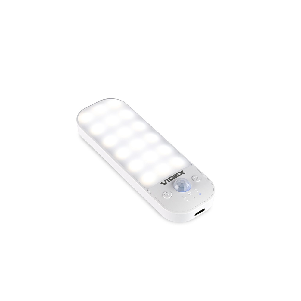 LAMPKA NOCNA LED Z AKUMULATOREM I CZUJNIKIEM RUCHU VIDEX VL-NL014W-S