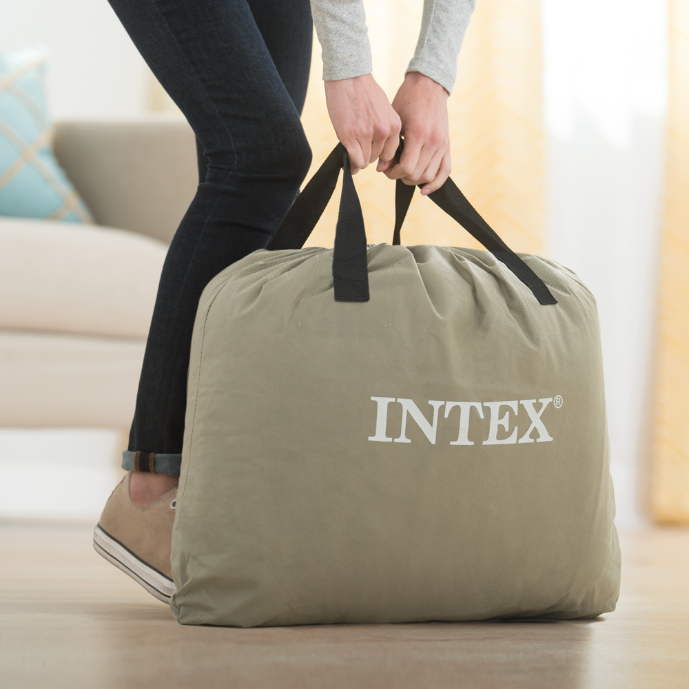 Materac welurowy PremAire z supernowoczesną pompką 137 x 191 x 46 cm INTEX 64904