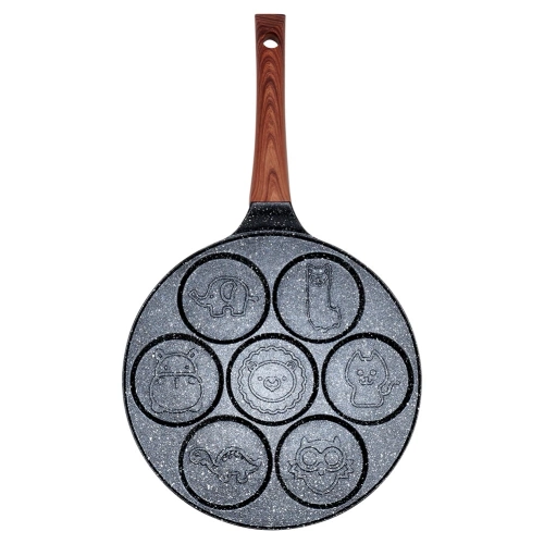Patelnia do jajek granitowa 7 otworów BLACK&WOOD 26 cm
