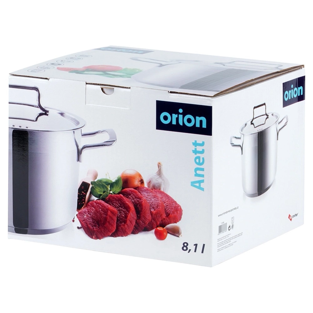 Garnek stalowy z pokrywką ANETT 24 cm, 8 l