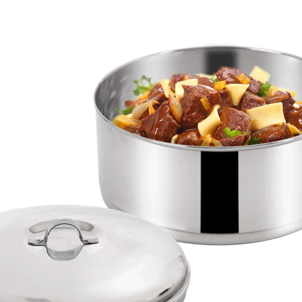 Menażka obiadowa stalowa 4-poziomowa 4x1 l