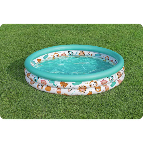 Bestway Dmuchany basen brodzik dla dzieci ZWIERZĄTKA Z SAFARI 122cm 51226