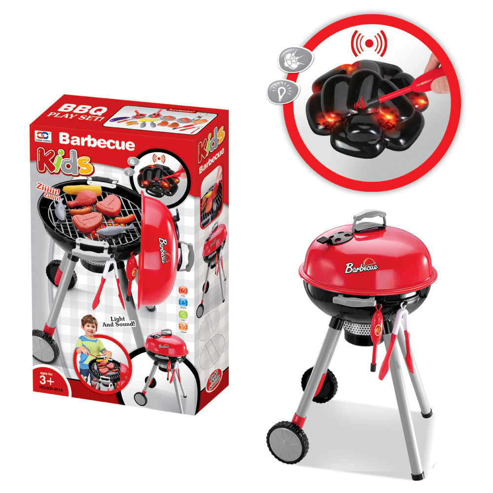 Gril dla dzieci ogrodowy zestaw akcesoria walizka