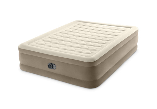 Dwuosobowy materac dmuchany 152x203x46 cm łóżko pompka 220V INTEX 64428 ND
