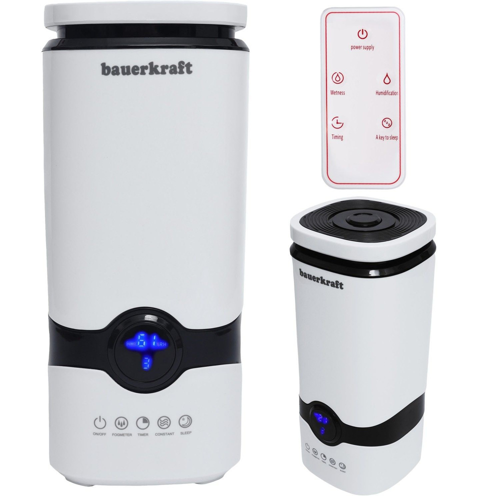 Nawilżacz powietrza filtr odkamieniający pilot timer Bauerkraft