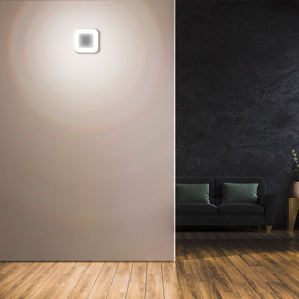 Kinkiet zewnętrzny elewacyjny kwadratowy biały LED 15W IP65 VIKA Videx