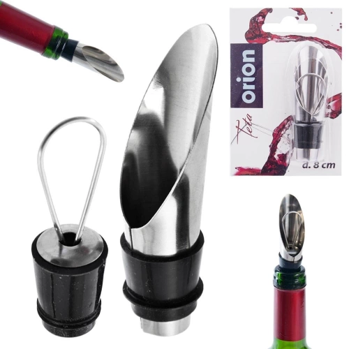 Zatyczka do wina z nalewakiem 2w1 8 cm