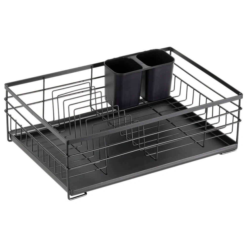 Suszarka na naczynia czarna 41,5x28,5x13,5 cm
