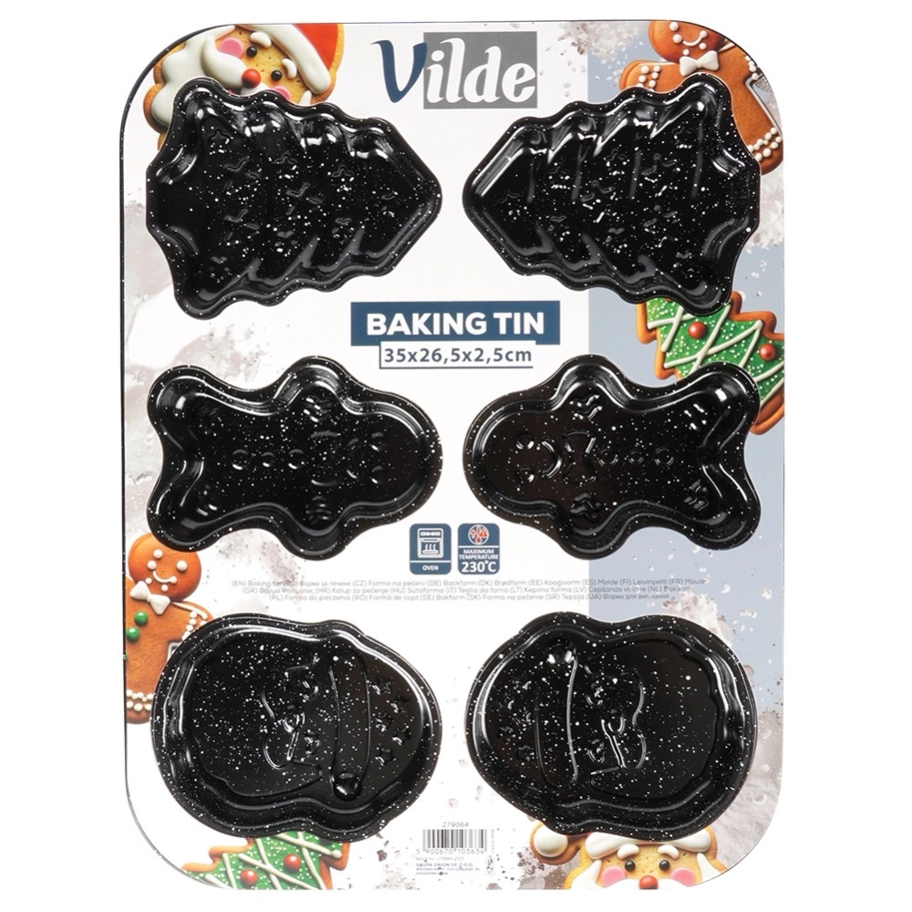 Forma do ciastek granitowa 35x26,5x2 cm