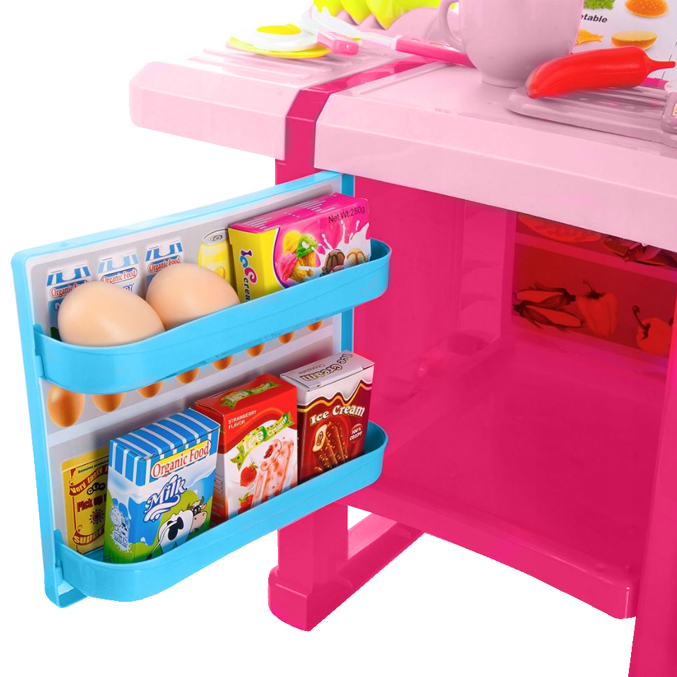 Duża kuchnia dla dzieci akcesoria sztućce garnki