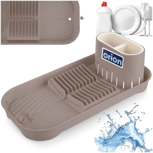 Suszarka na naczynia brązowa 39x19,5x11 cm