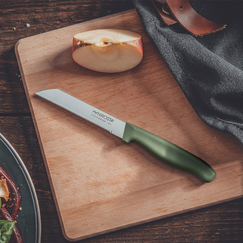 Nóż kuchenny Elemental, 9 cm, zielony Nirosta