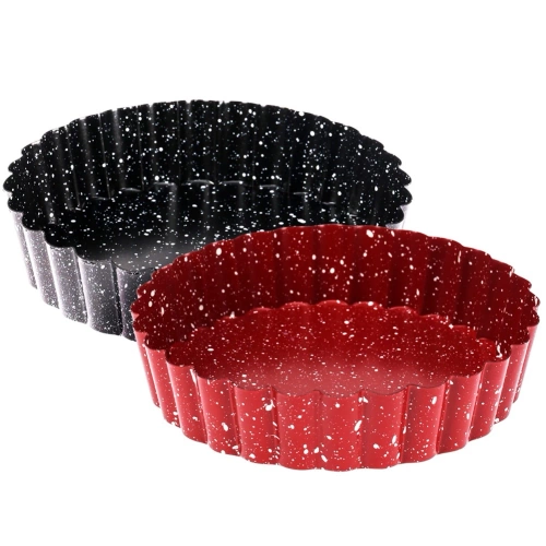 Forma do tarty granitowa z wyjmowanym dnem 12 cm 2 szt.