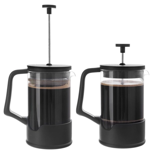 Zaparzacz tłokowy do kawy i herbaty szklany BLACK 400 ml