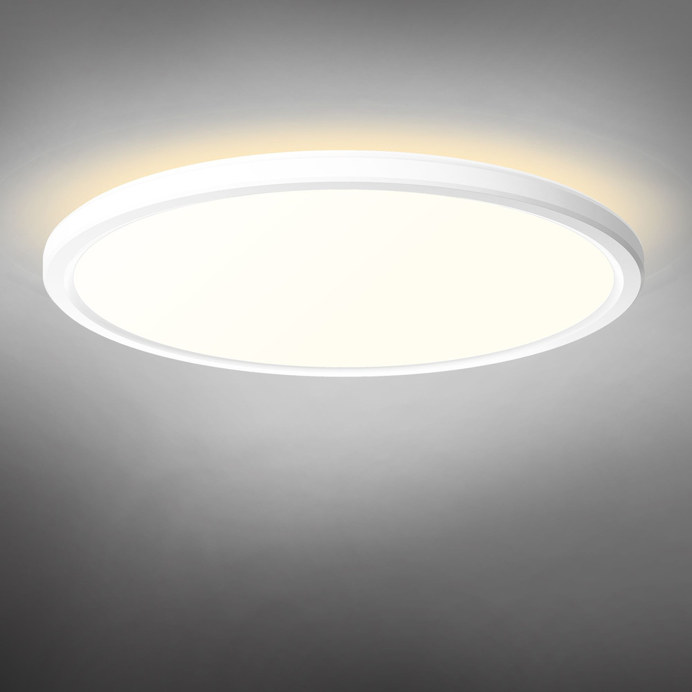 Lampa sufitowa LED z dekoracyjnym podświetleniem VIDEX DL5R 22W 220V biała